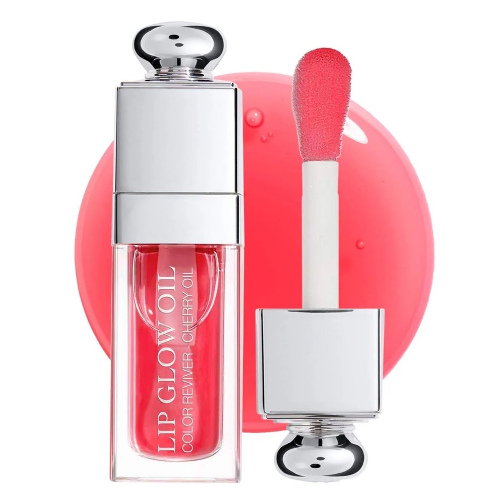 New DIOR Lip Glow Oil Hydrating High-Shine Gloss Color Cherry Full Size